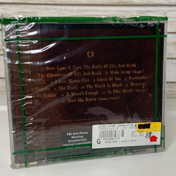 Good Charlotte The Chronicles of Life and Death Audio CD - Picture 3 of 3